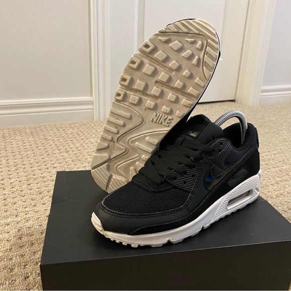 Nike Air Max 90 Twisted Black White Black - Picture 4 of 6